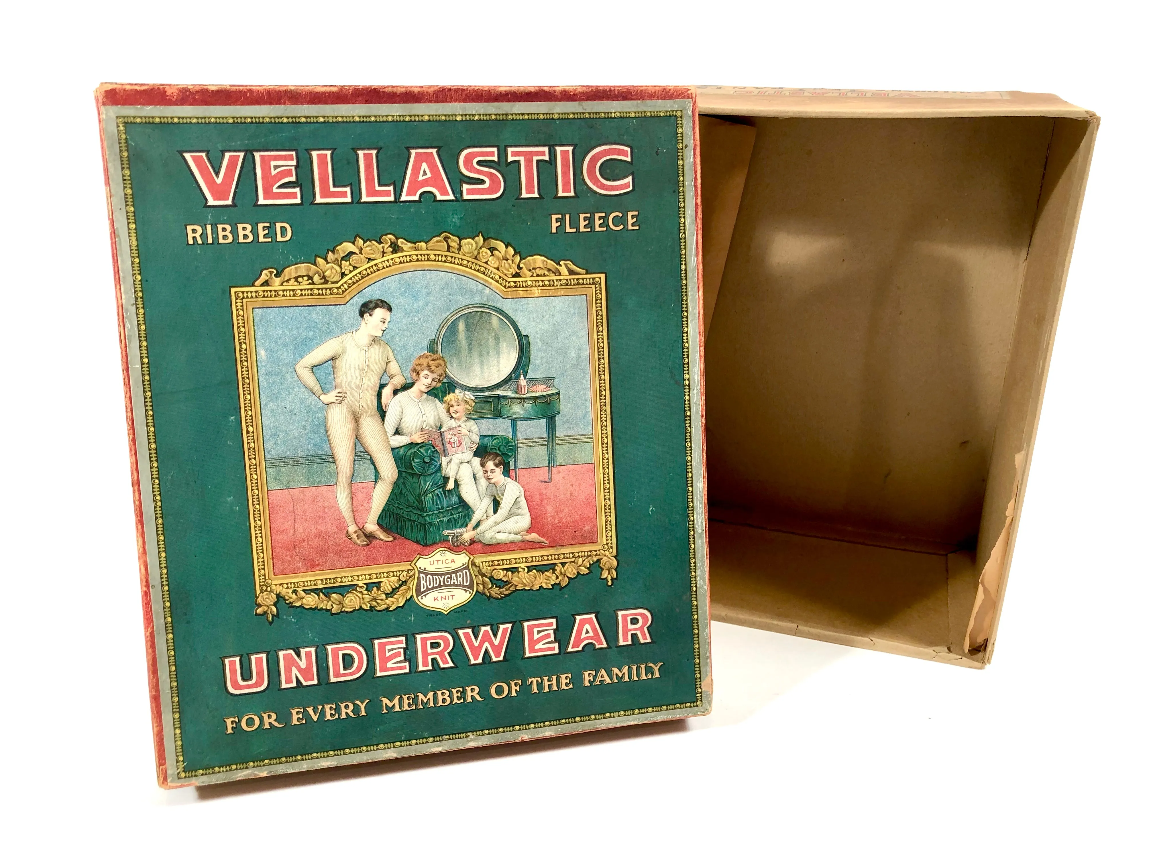 1910s-1920s UTICA VELLASTIC Ribbed Fleece UNDERWEAR Fashion Box