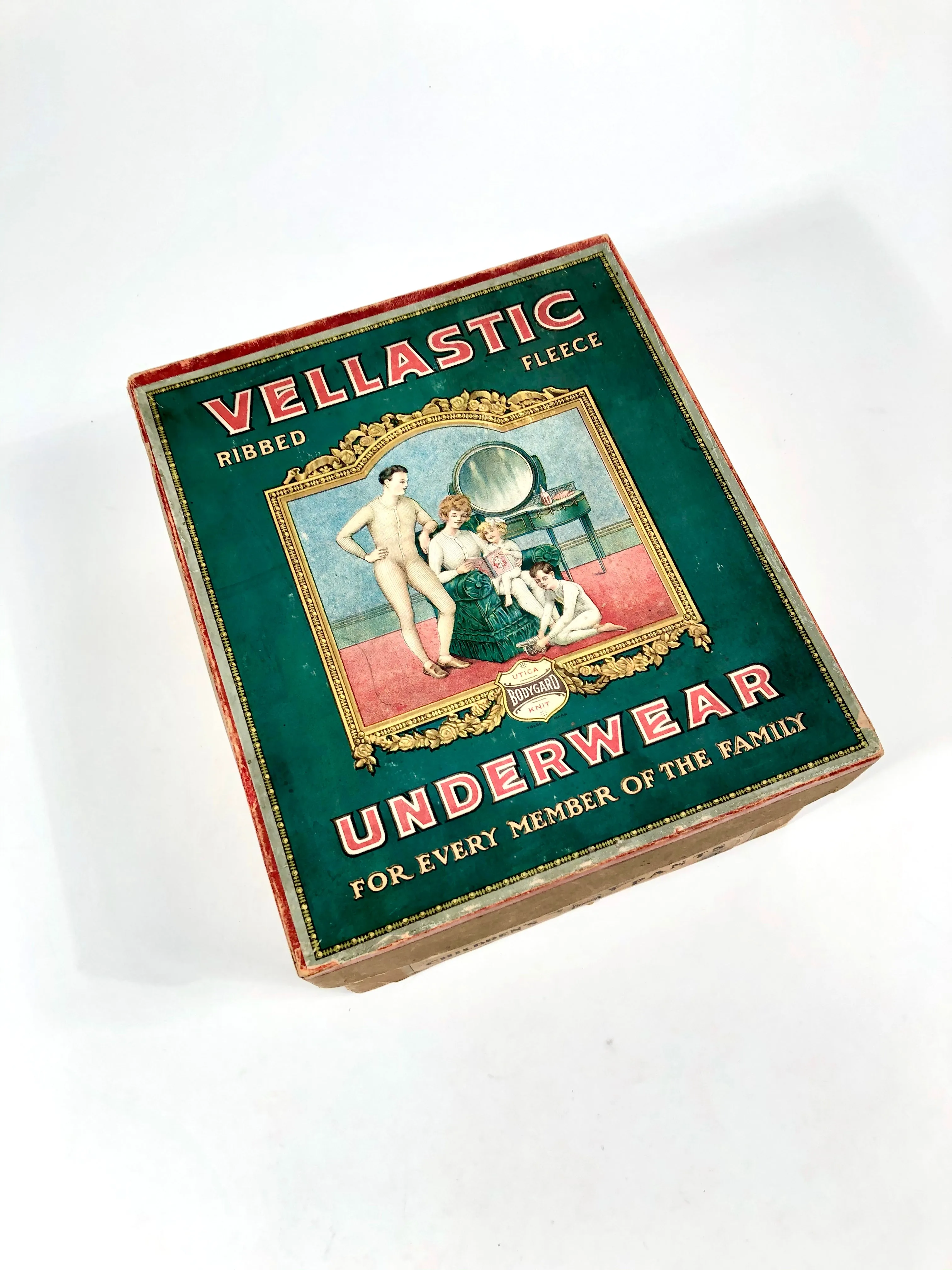 1910s-1920s UTICA VELLASTIC Ribbed Fleece UNDERWEAR Fashion Box