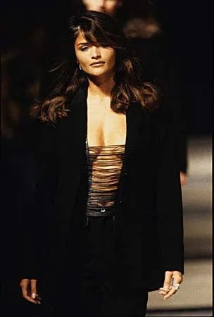 1992 Tailored Sleeveless Top with Open Laced Front