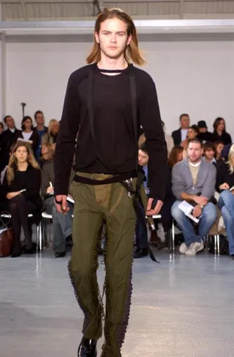 2003 Fine Cashmere Sweater with Cuff Straps and Extended Side Zipper