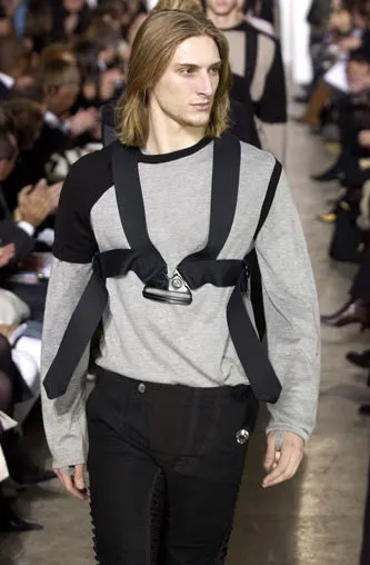 2003 Fine Cashmere Sweater with Cuff Straps and Extended Side Zipper