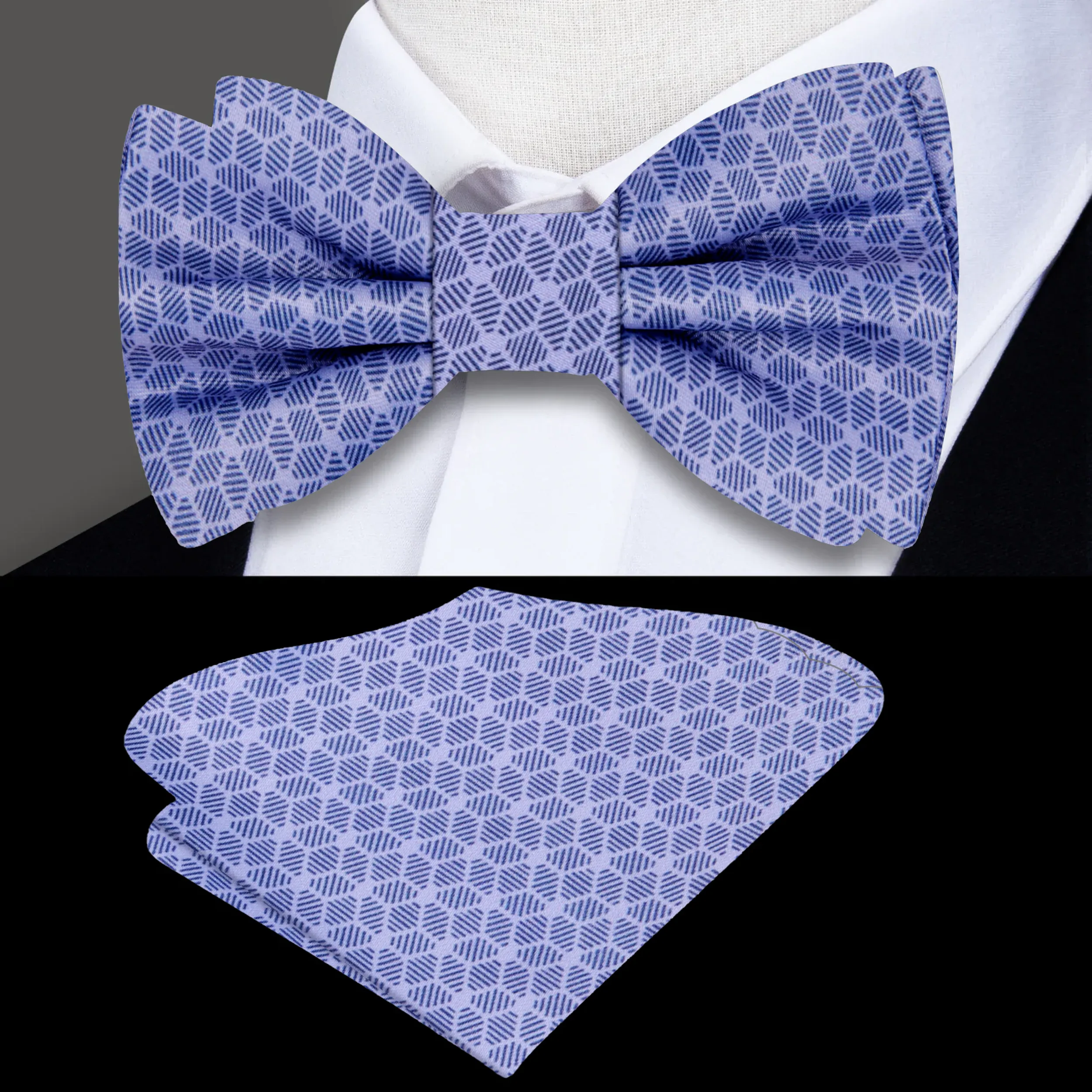 3D Cubes Bow Tie