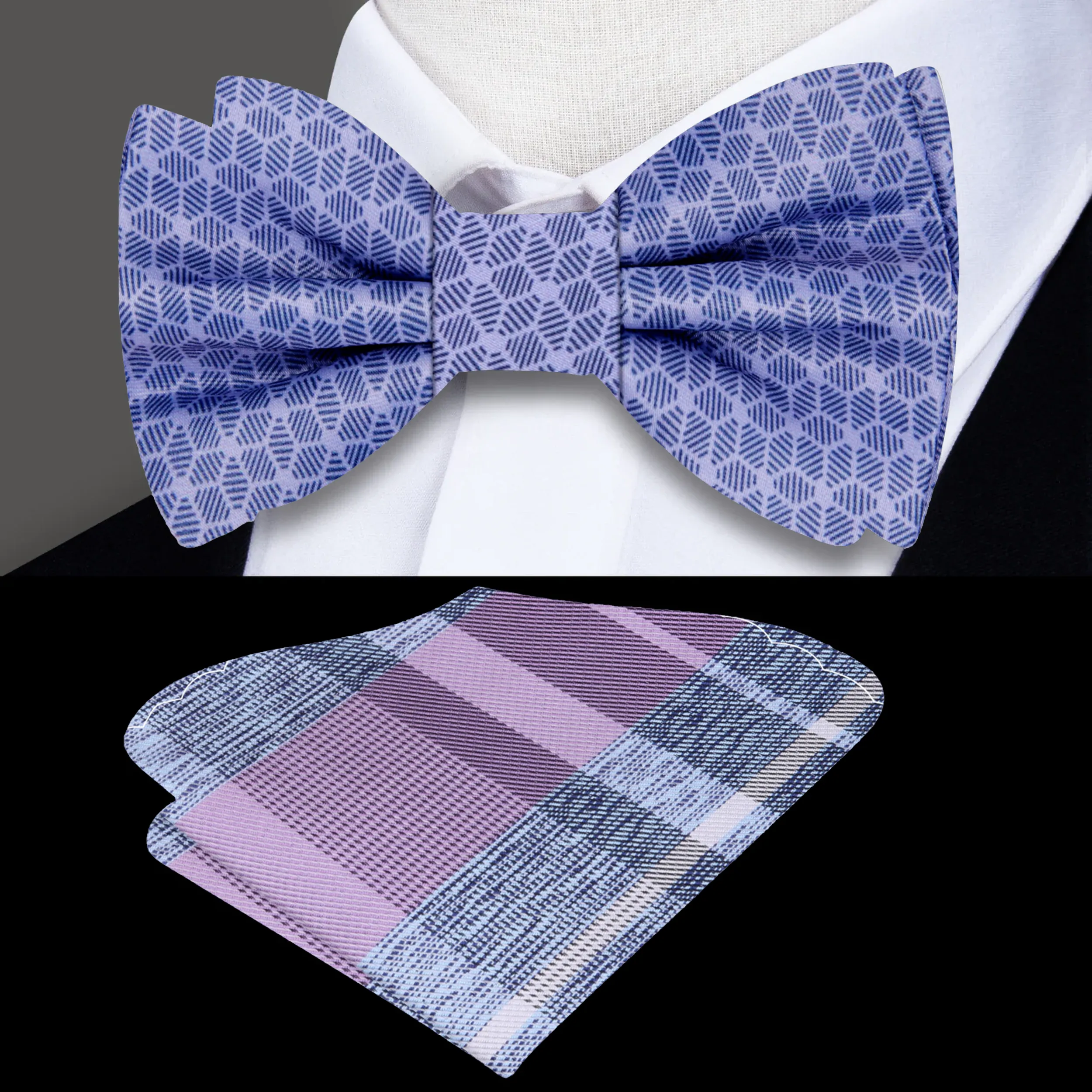 3D Cubes Bow Tie
