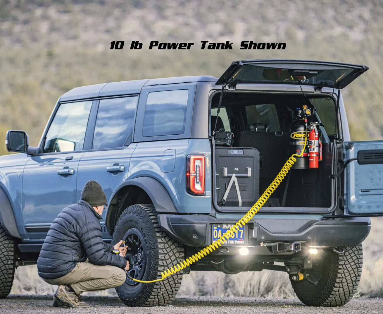 4 Door Bronco Plate - Power Tank or Propane Tank mount (6th Gen 2021 )