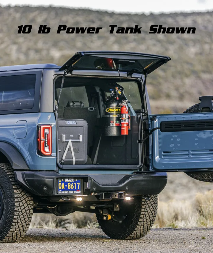 4 Door Bronco Plate - Power Tank or Propane Tank mount (6th Gen 2021 )