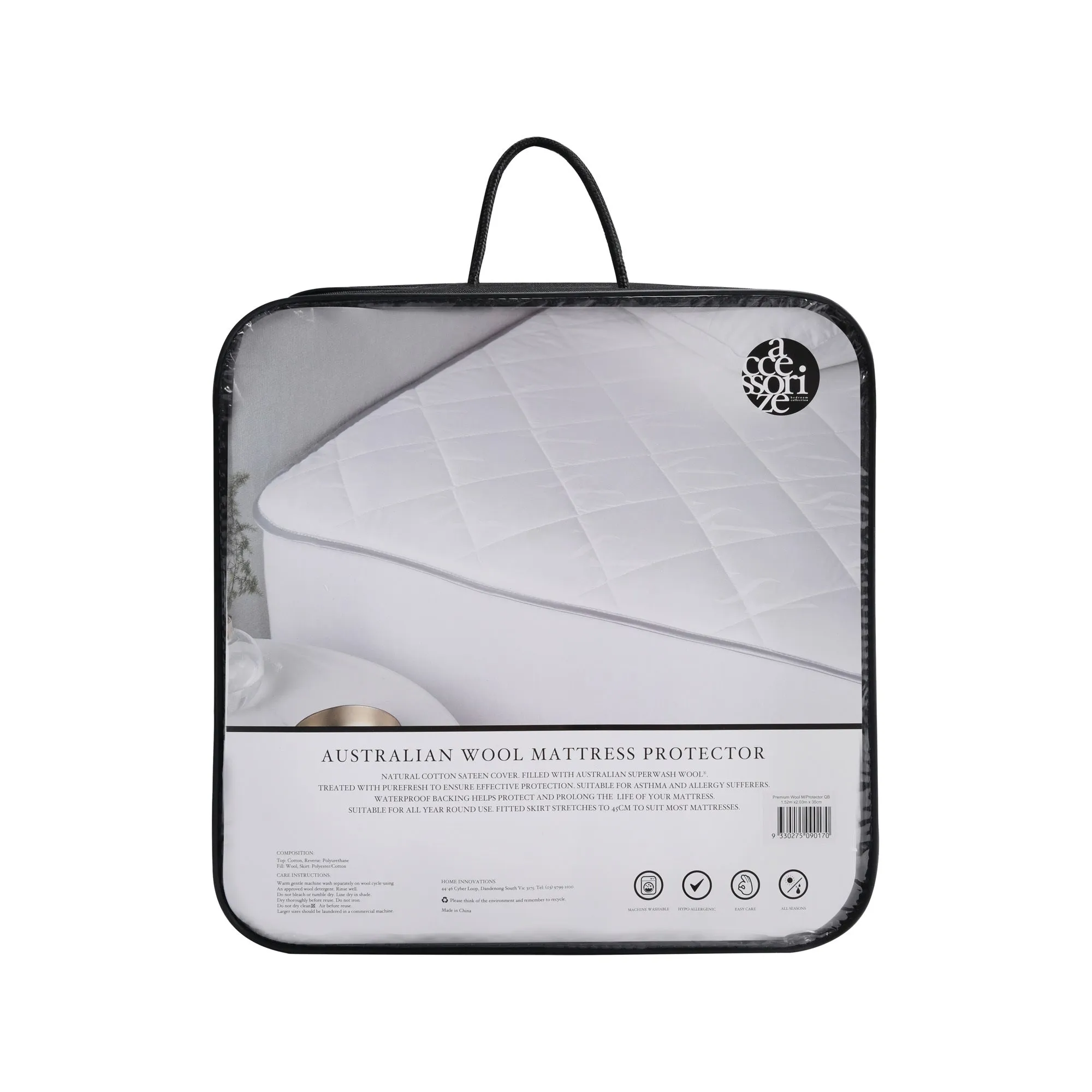 Accessorize Premium Wool  Mattress Protector