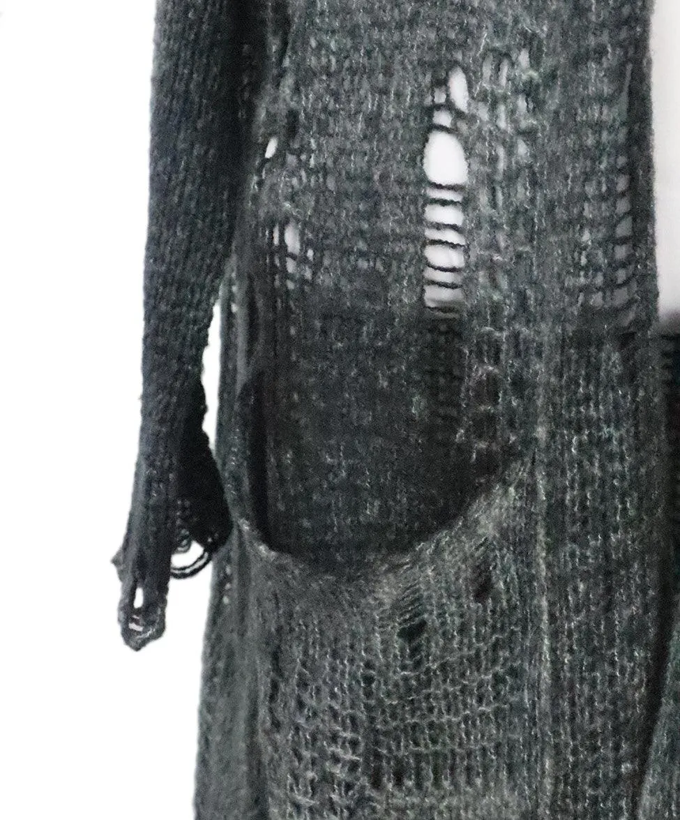 Avant Toi Grey Cashmere & Silk Cardigan sz 4