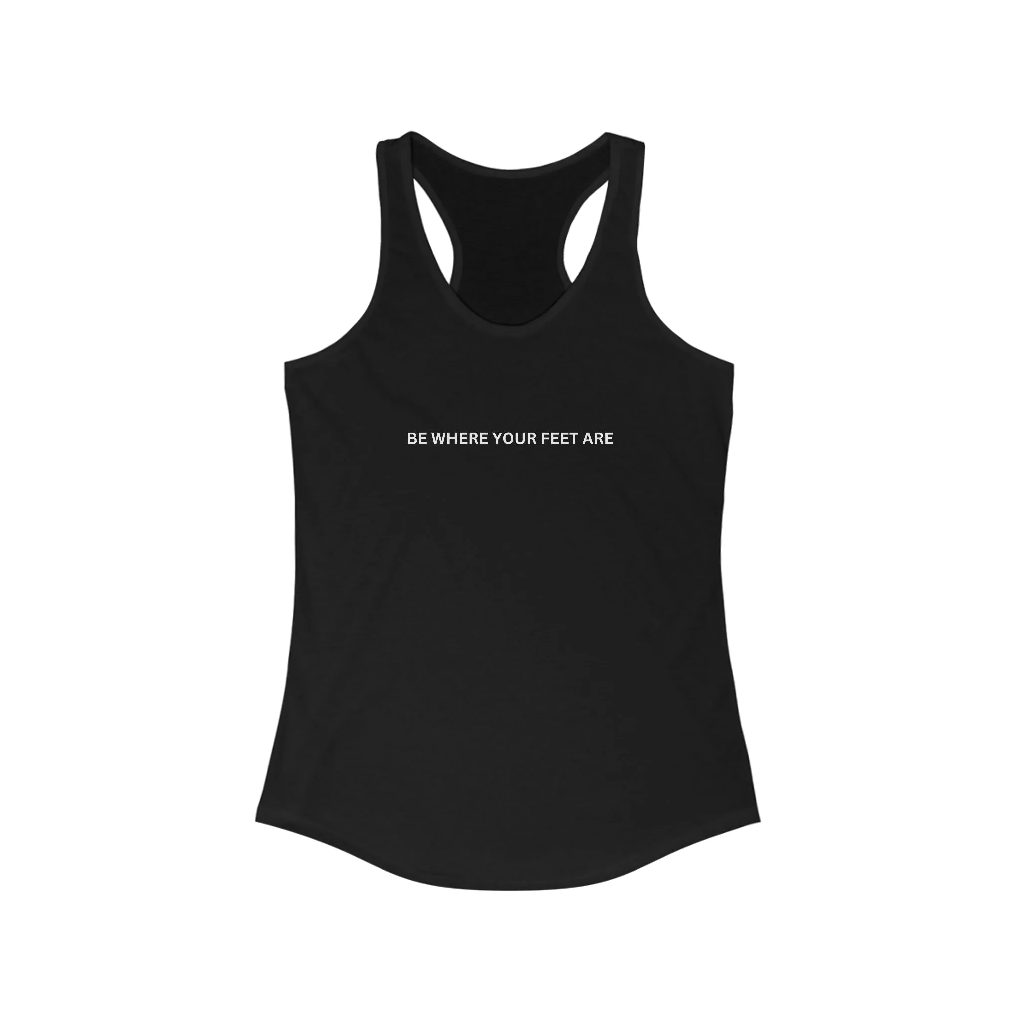 Be Where Your Feet Are Women's Racerback Tank