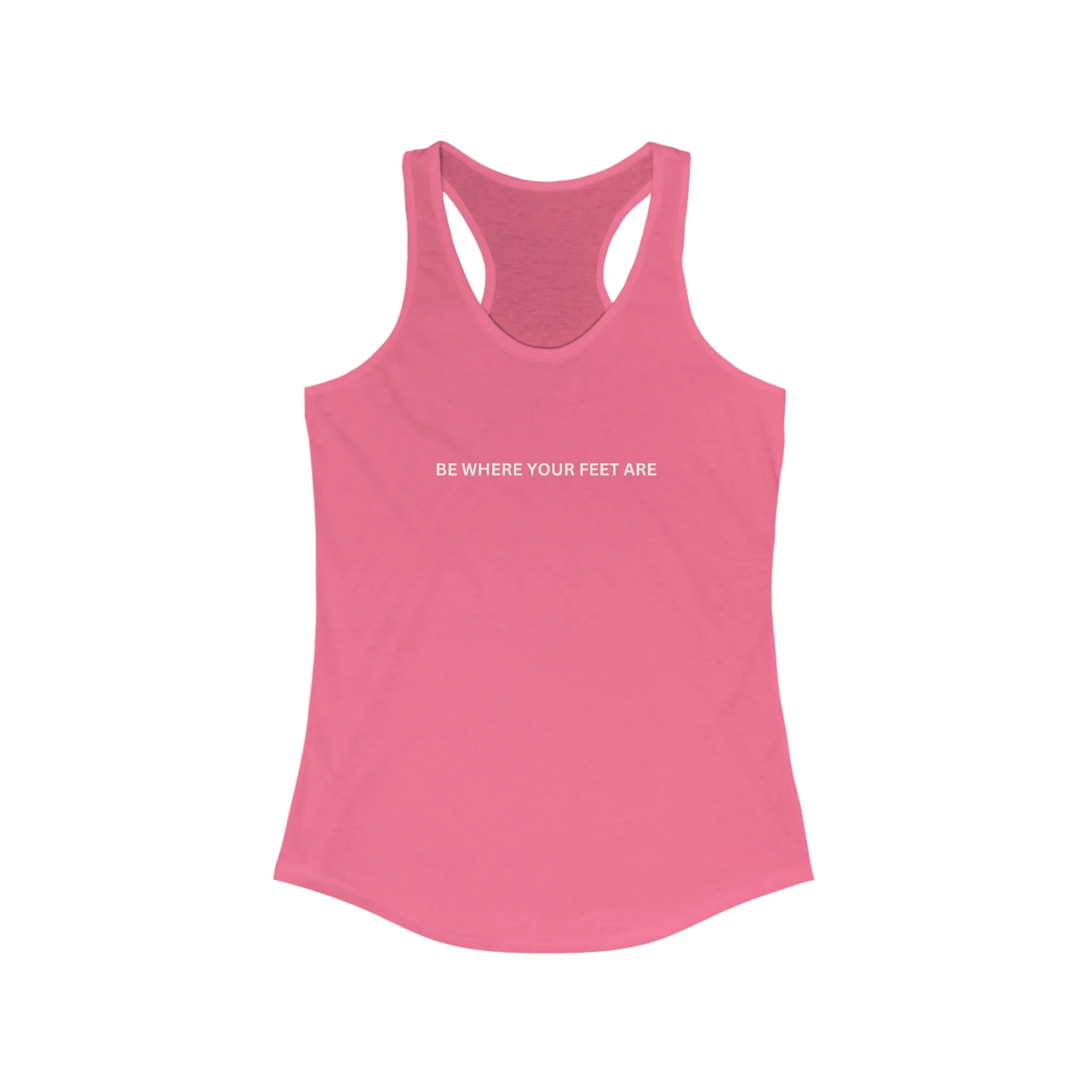 Be Where Your Feet Are Women's Racerback Tank