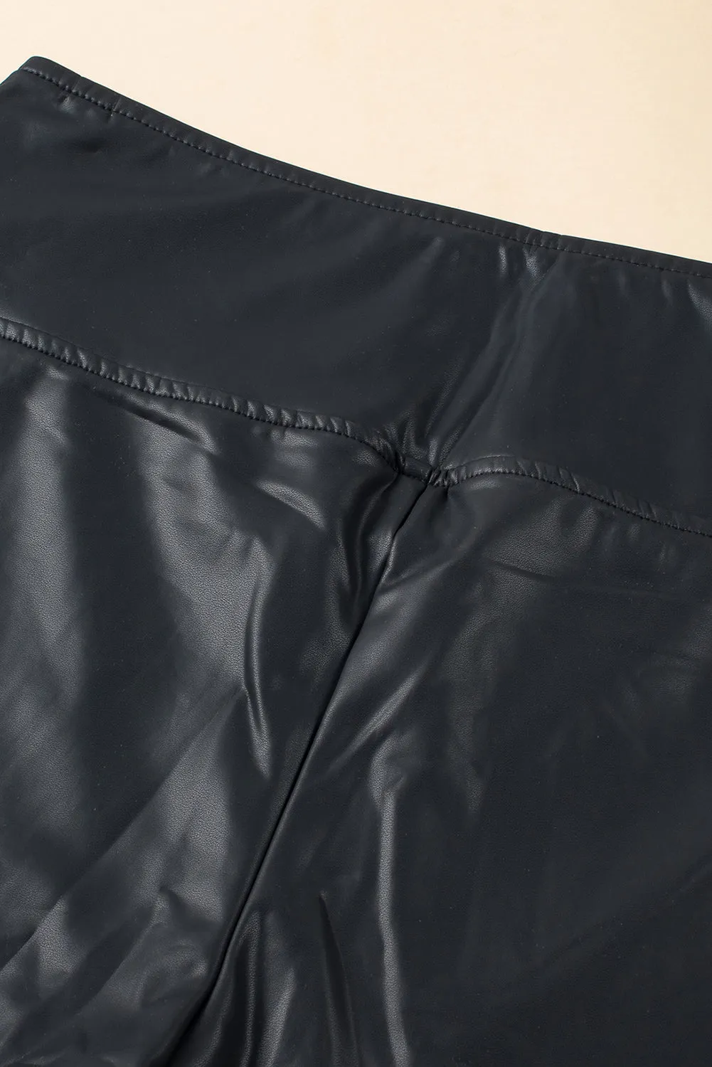 Black Faux Leather Skinny Leggings