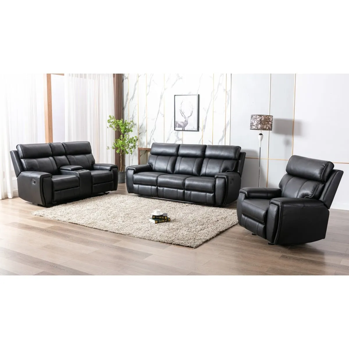 Carnegie Black Rocker Recliner