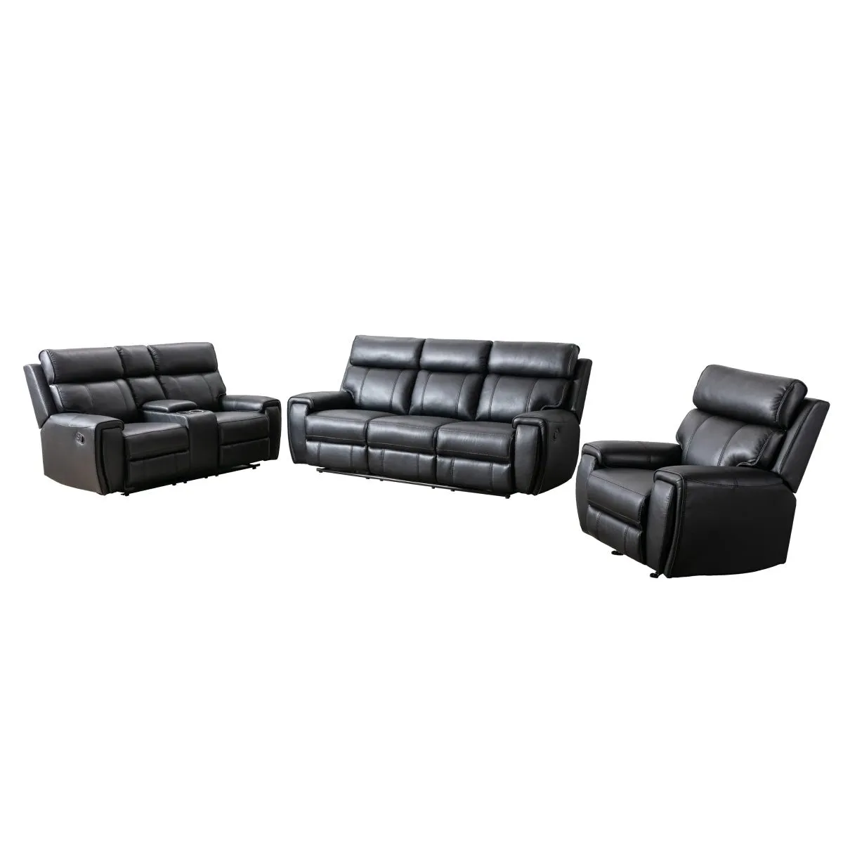 Carnegie Black Rocker Recliner