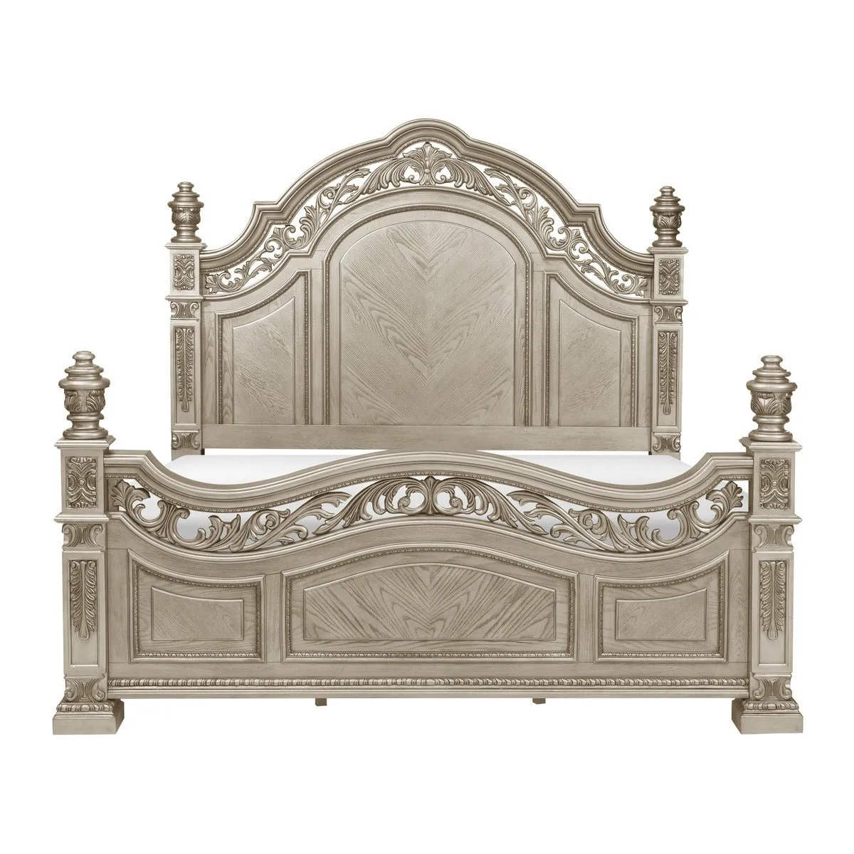 Catalonia Platinum Gold Queen Bed