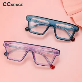 CCspace Unisex Full Rim Rectangle Cat Eye Acetate Eyeglasses 56012