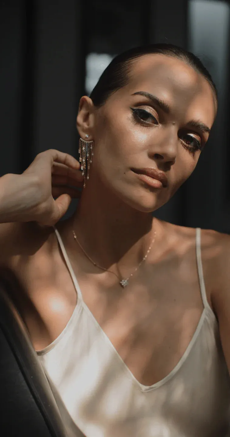 Chandelier Gold Plating Ear Jacket