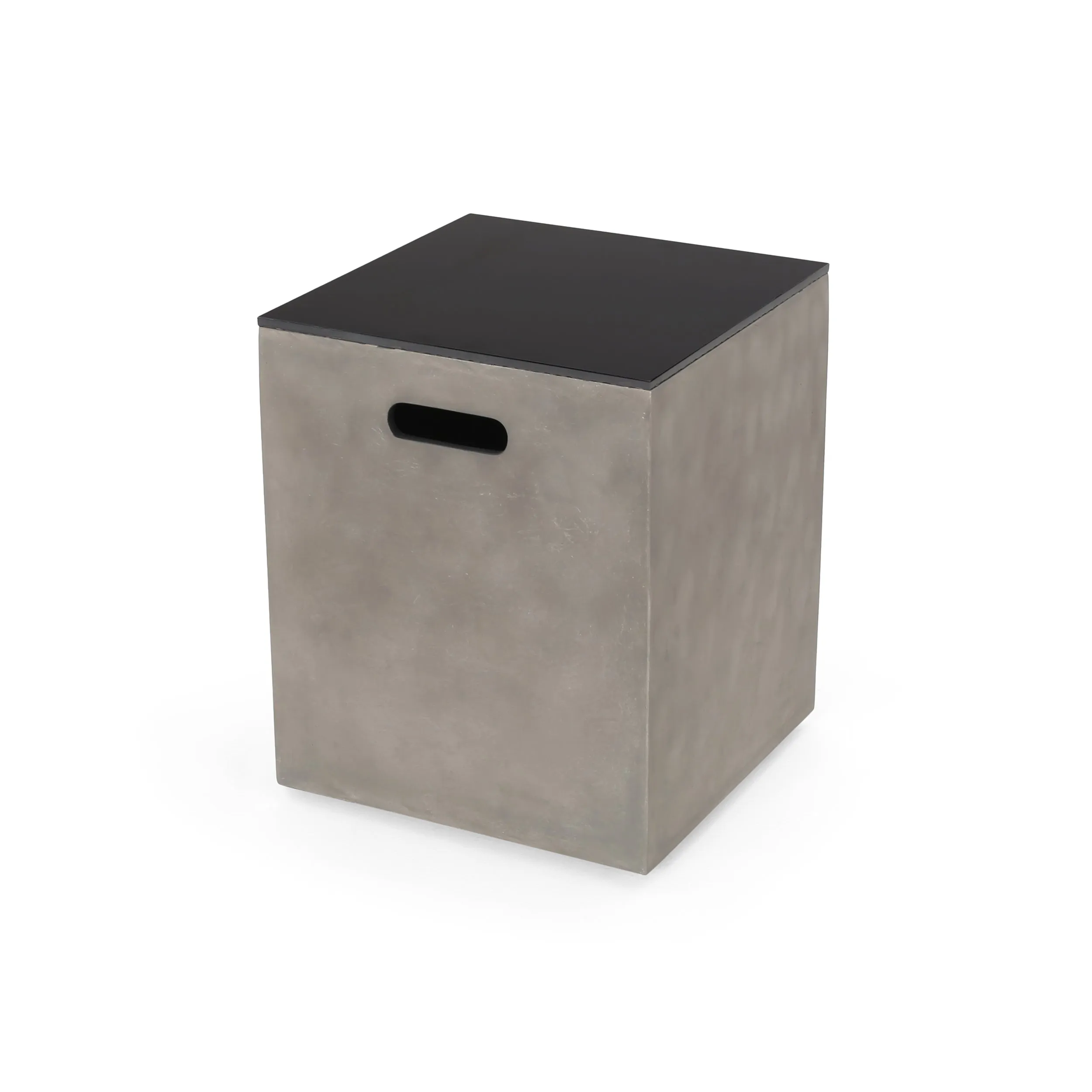 Cherie Outdoor 4 Seater Aluminum Chat Set with Fire Pit