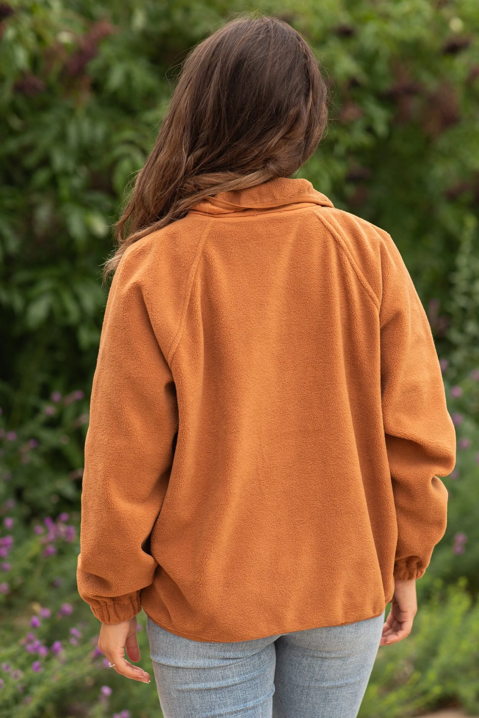Cinnamon Full Zip Sherpa Jacket