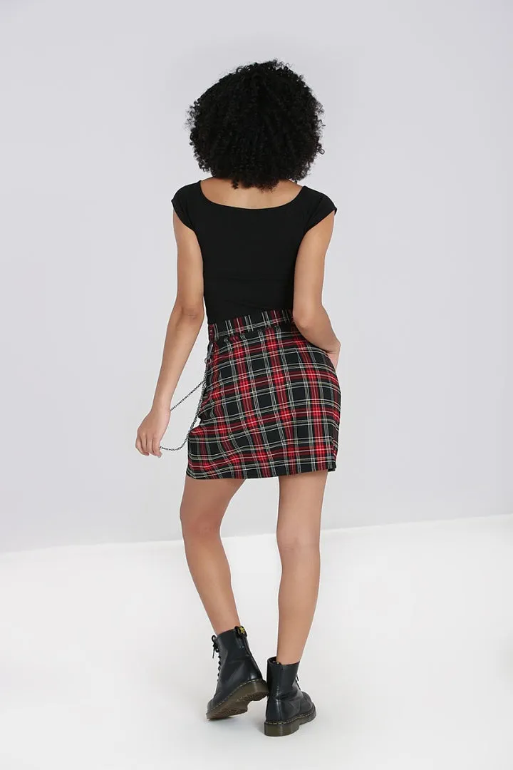 Clash Tartan Mini Skirt