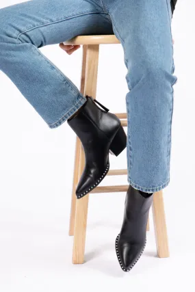 Collins Black Studded Booties FINAL SALE