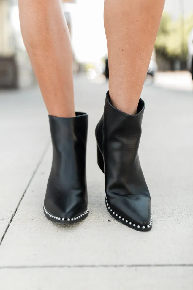 Collins Black Studded Booties FINAL SALE