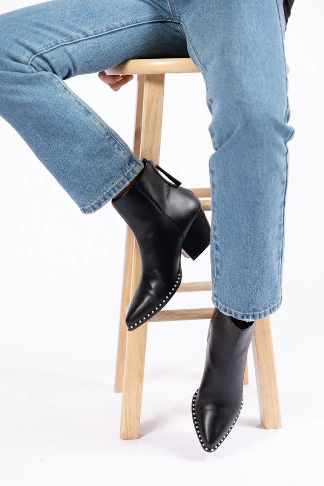 Collins Black Studded Booties FINAL SALE