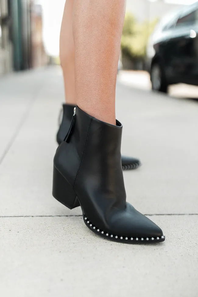 Collins Black Studded Booties FINAL SALE