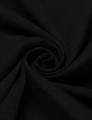 COOFANDY Men's Ruffle Shawl Collar Cardigan Premium Cotton Blend Long Length Drape Cape Overcoat Black