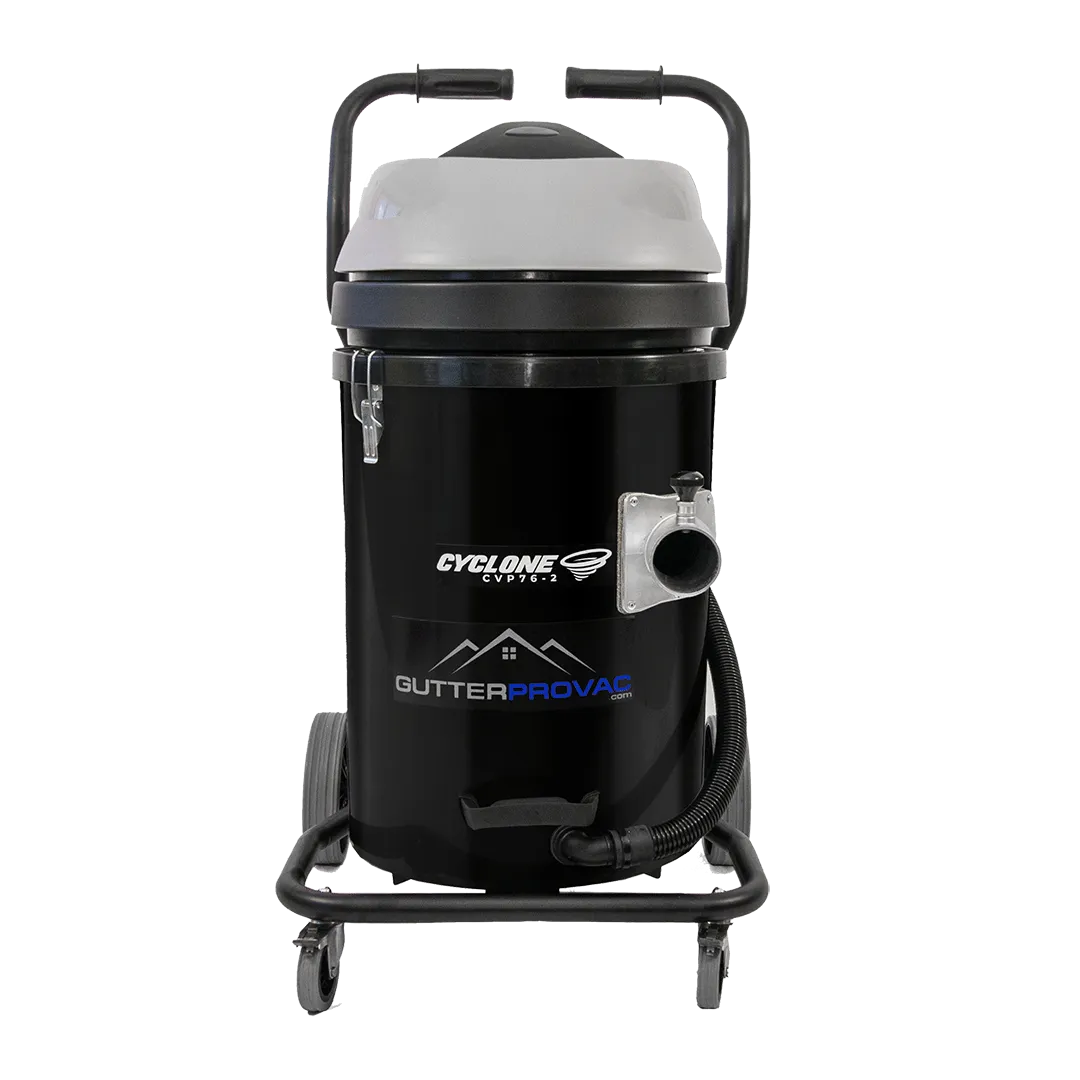 Cyclone 2400W 20 Gallon Domestic (120v) Gutter Vacuum  with 20 Foot Carbon Fiber Clamping  Poles and Bag