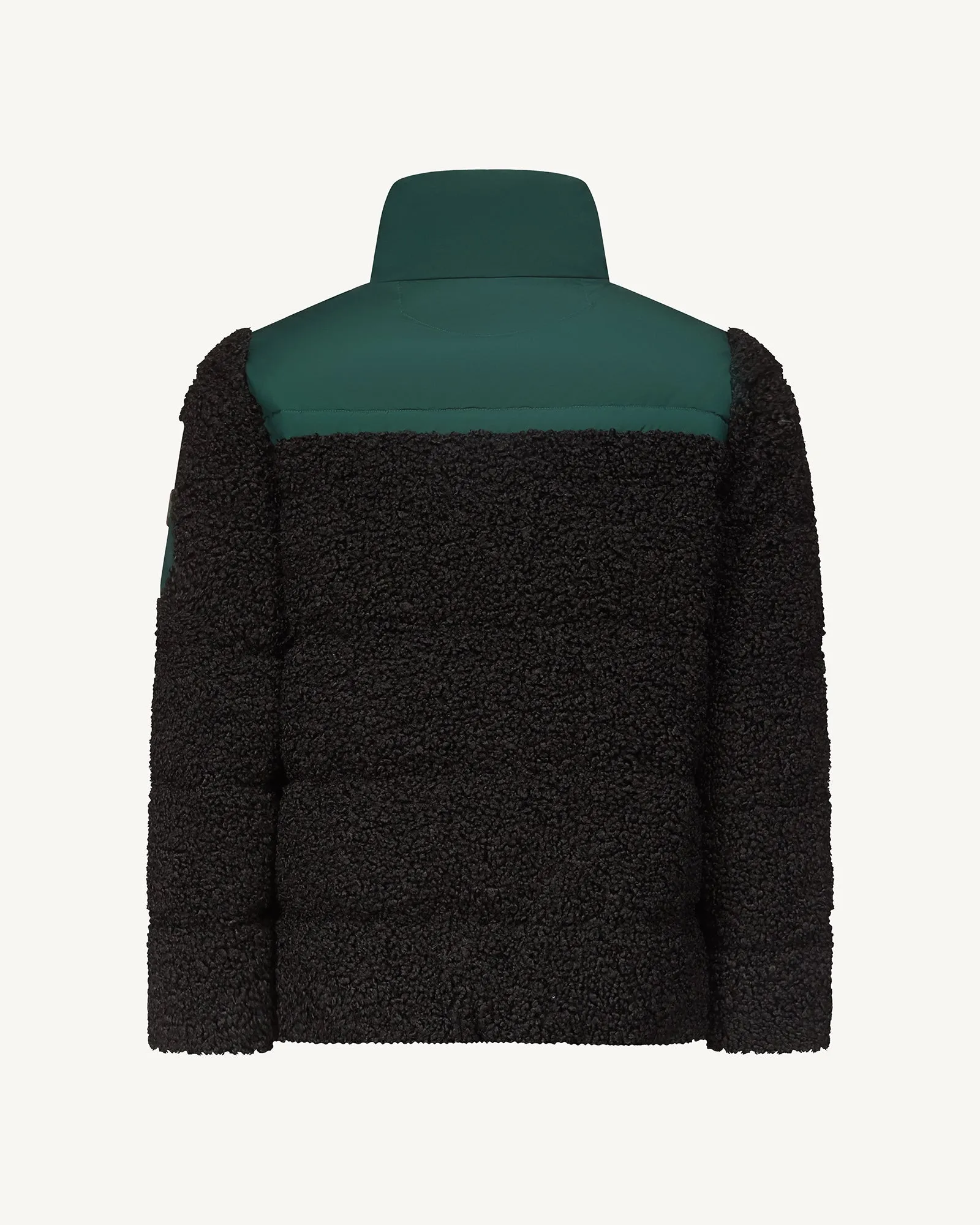 Doudoune bi-matière en sherpa Grand Froid Noir Matheo