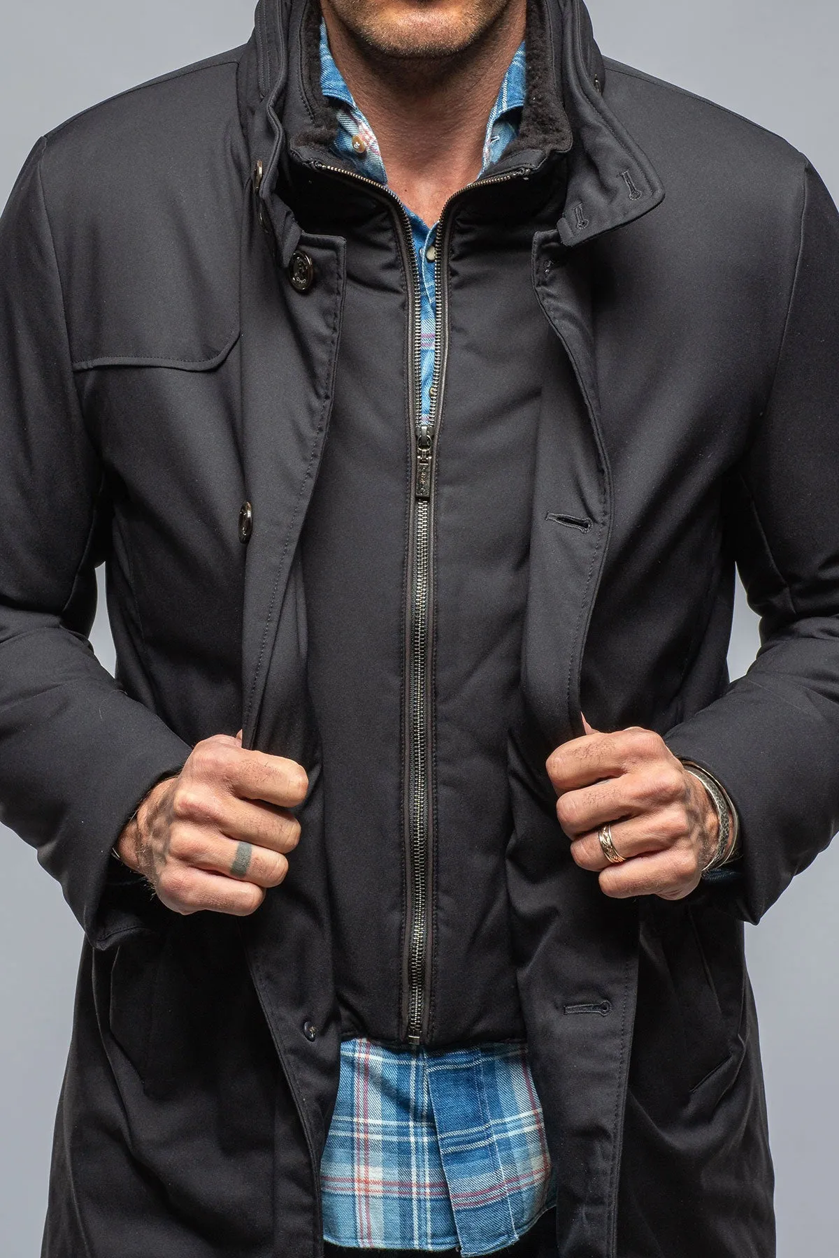 Fairmont Performance Overcoat In Charcoal