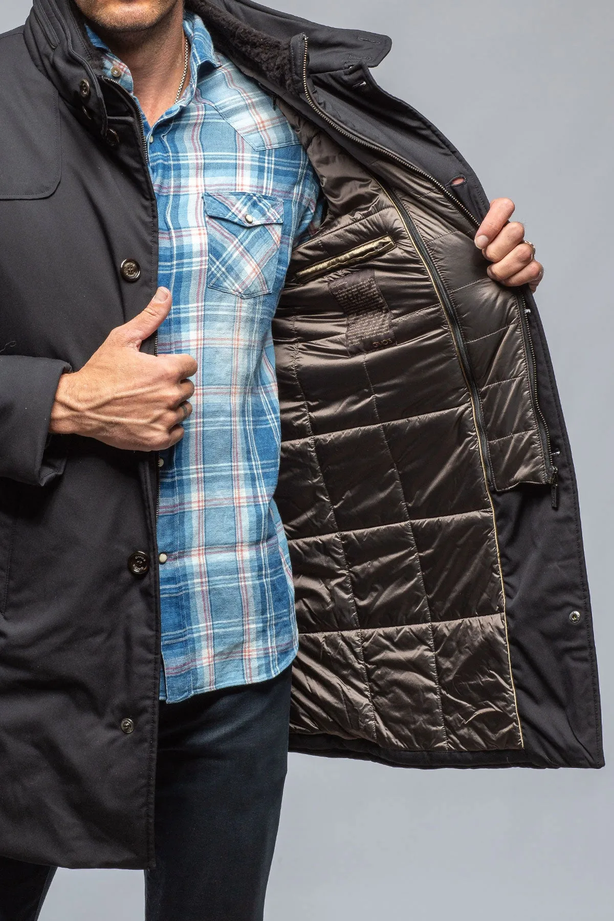 Fairmont Performance Overcoat In Charcoal