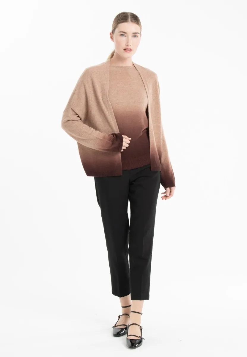 Gilet cachemire camel/marron femme - NAMI 12