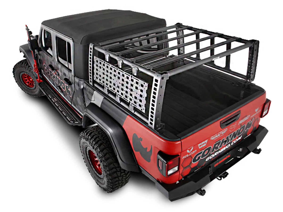 GO RHINO XRS Overland Xtreme Full Size Bed Rack for 20-up Jeep Gladiator JT