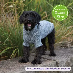 Hazy Grey Roll Neck Dog Jumper
