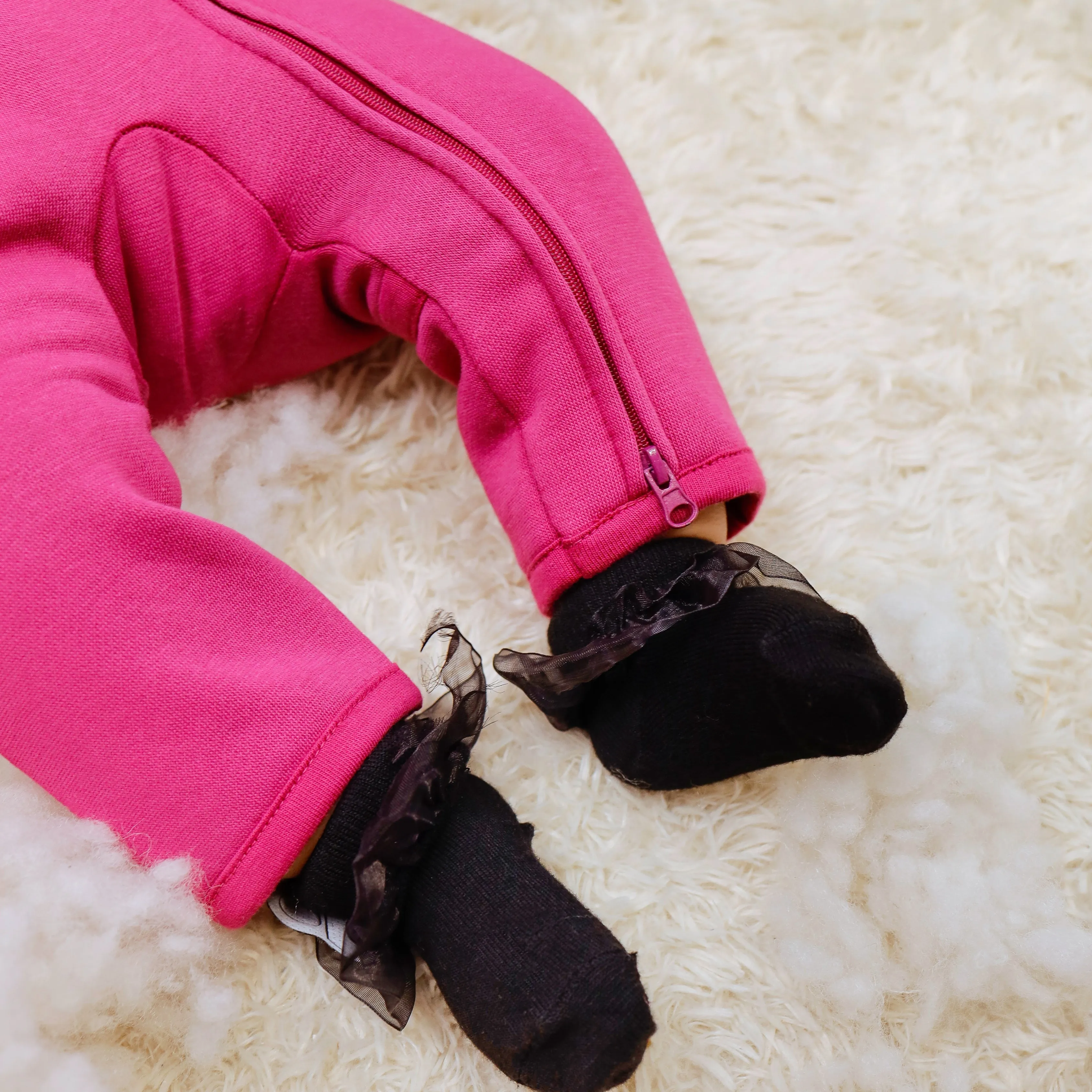 Hazy Magenta - Fleece Bunting Suit