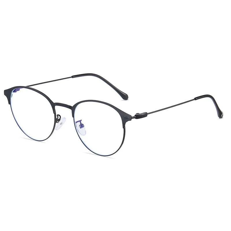 Hotony Unisex Full Rim Round Browline Acetate Alloy Eyeglasses Zy9811