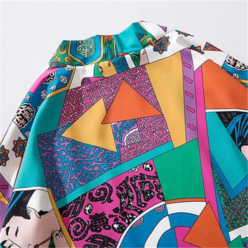 Kimono Court Femme Coloré