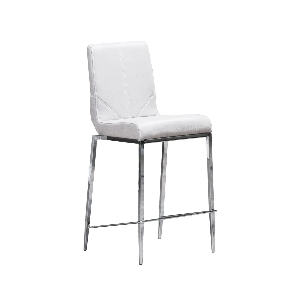 Latte White Counter-Height Chair - Set of 2
