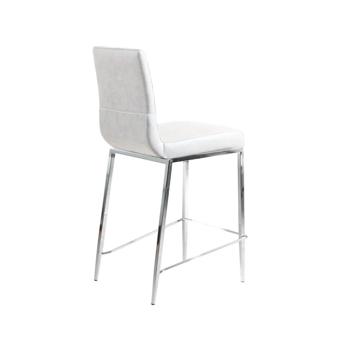 Latte White Counter-Height Chair - Set of 2