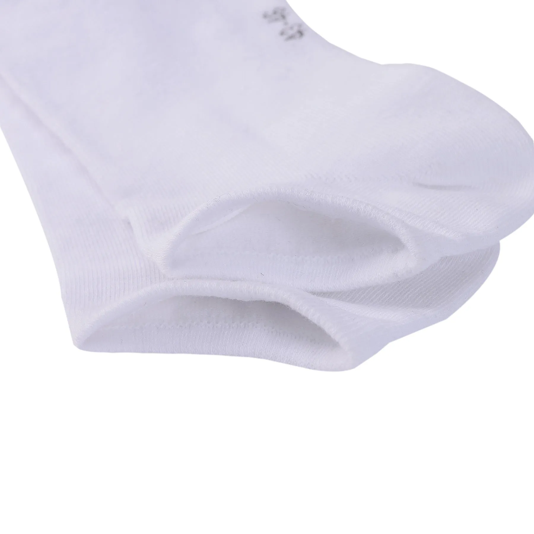 Laulax Ladies 6 Pairs Finest Combed Cotton Arch Support Trainer Socks, White, Size UK 3 - 5