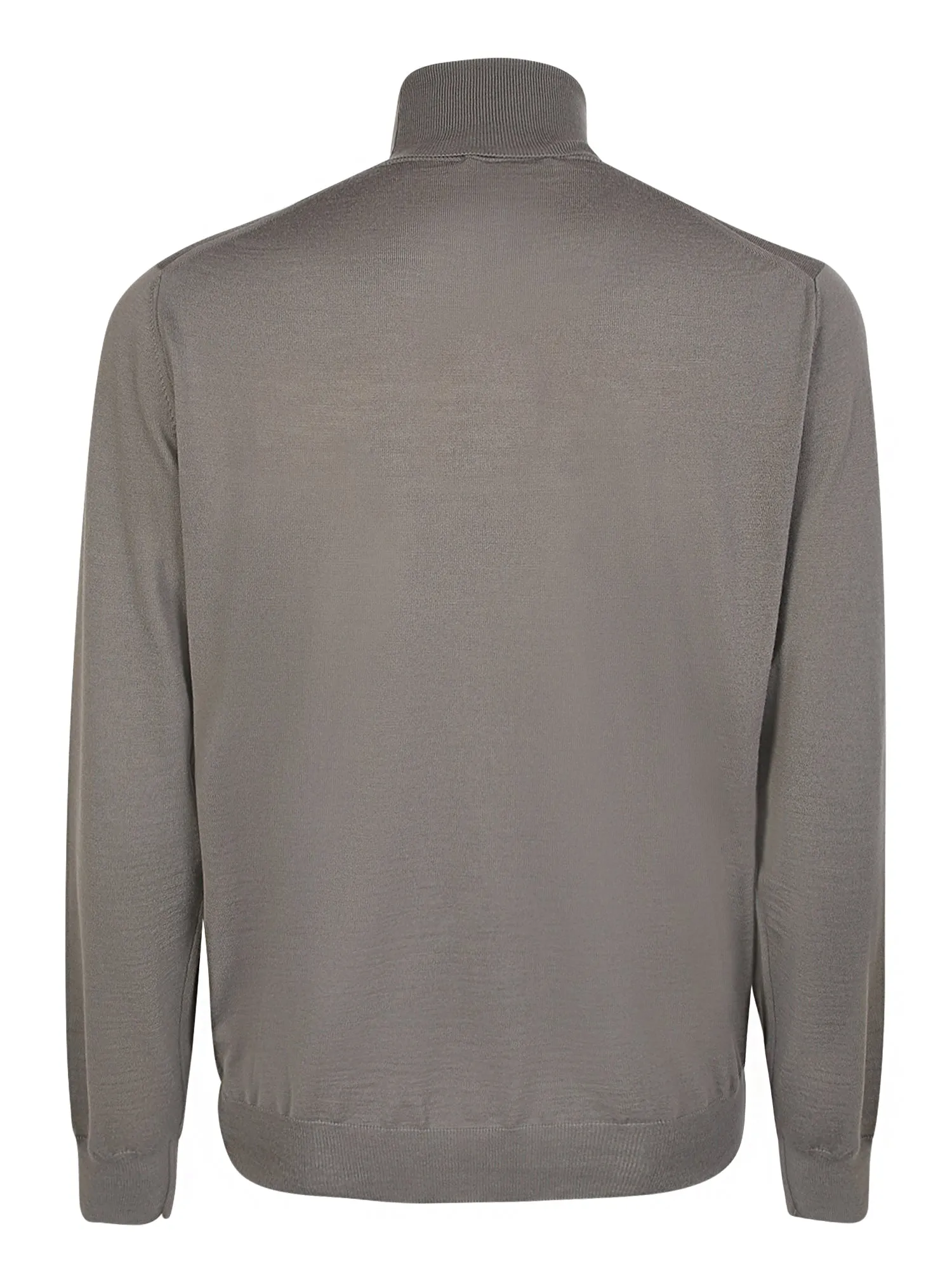Light mastic-colored merino wool turtleneck pullover