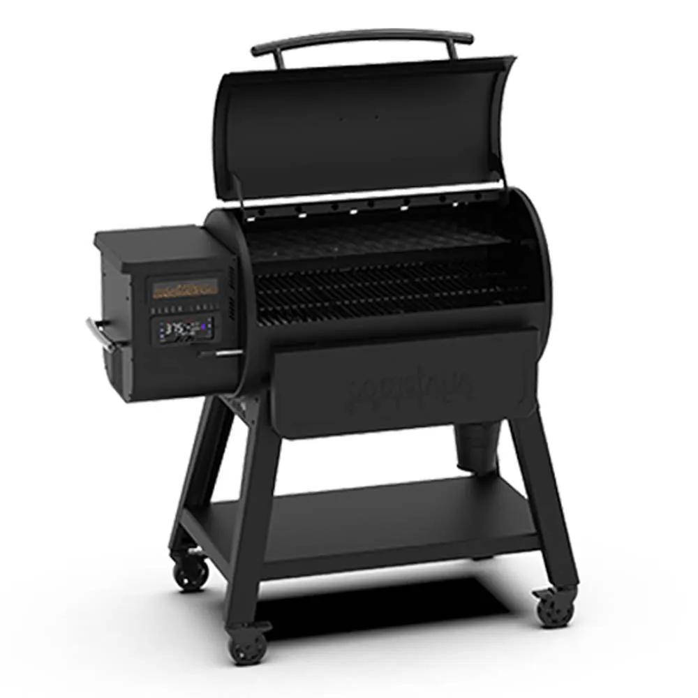 Louisiana Grills 1000 Pellet Grill Black Label LG1000BL with Front Shelf 10639