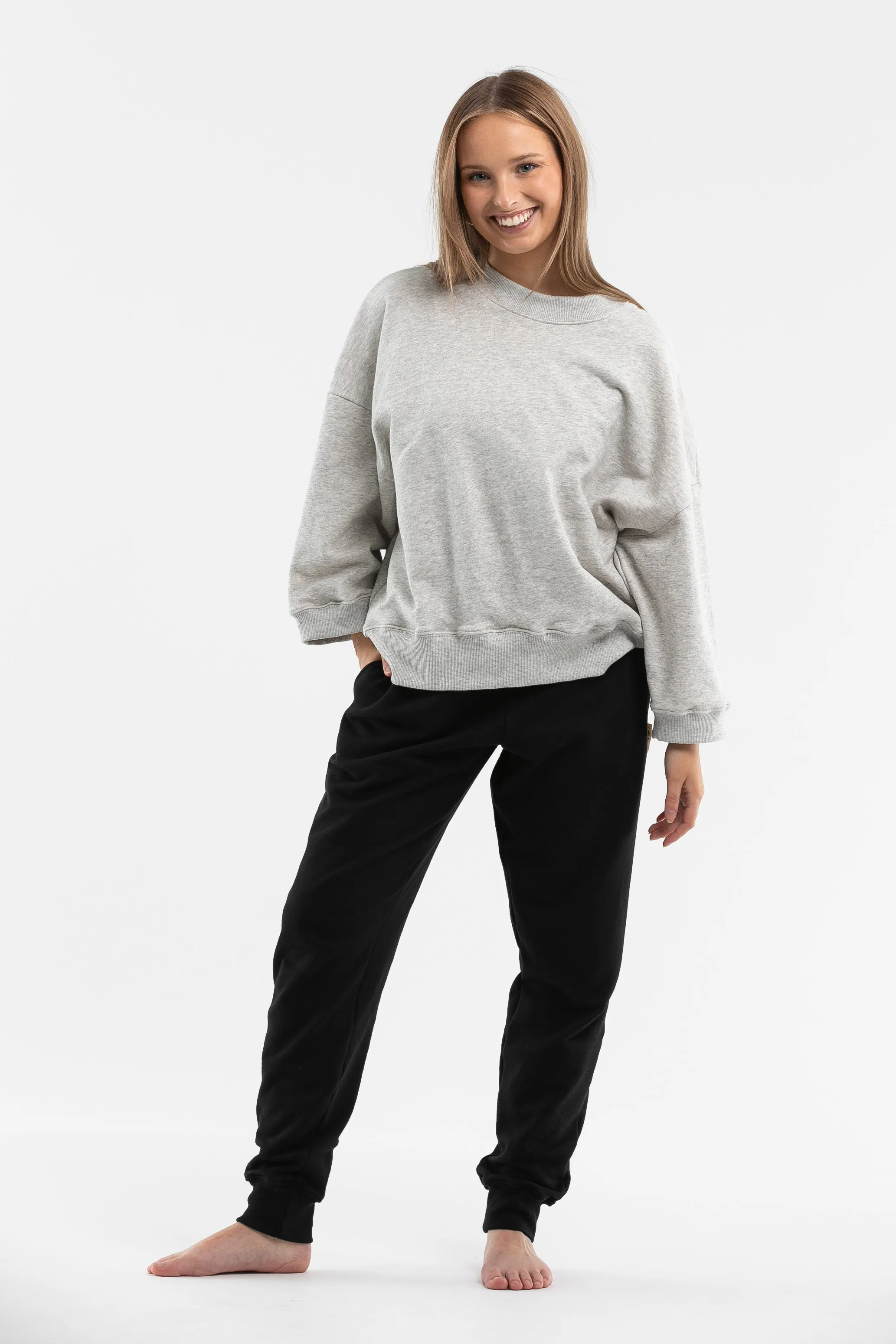 Luna Tapered Leg Pants | Black