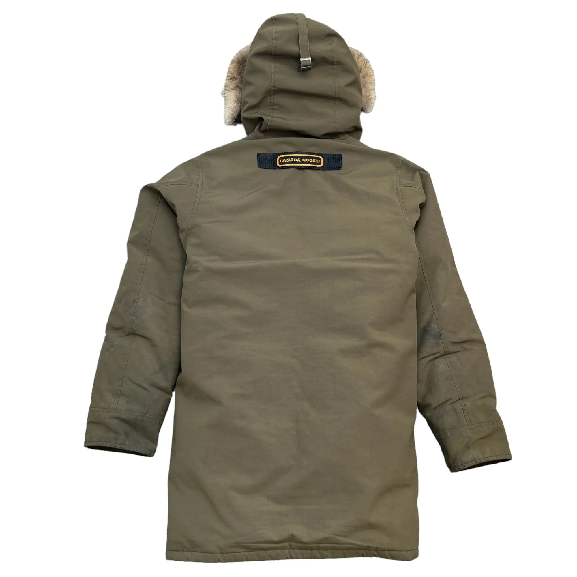 Men's Langford Parka Heritage Down Jacket Khaki Size S