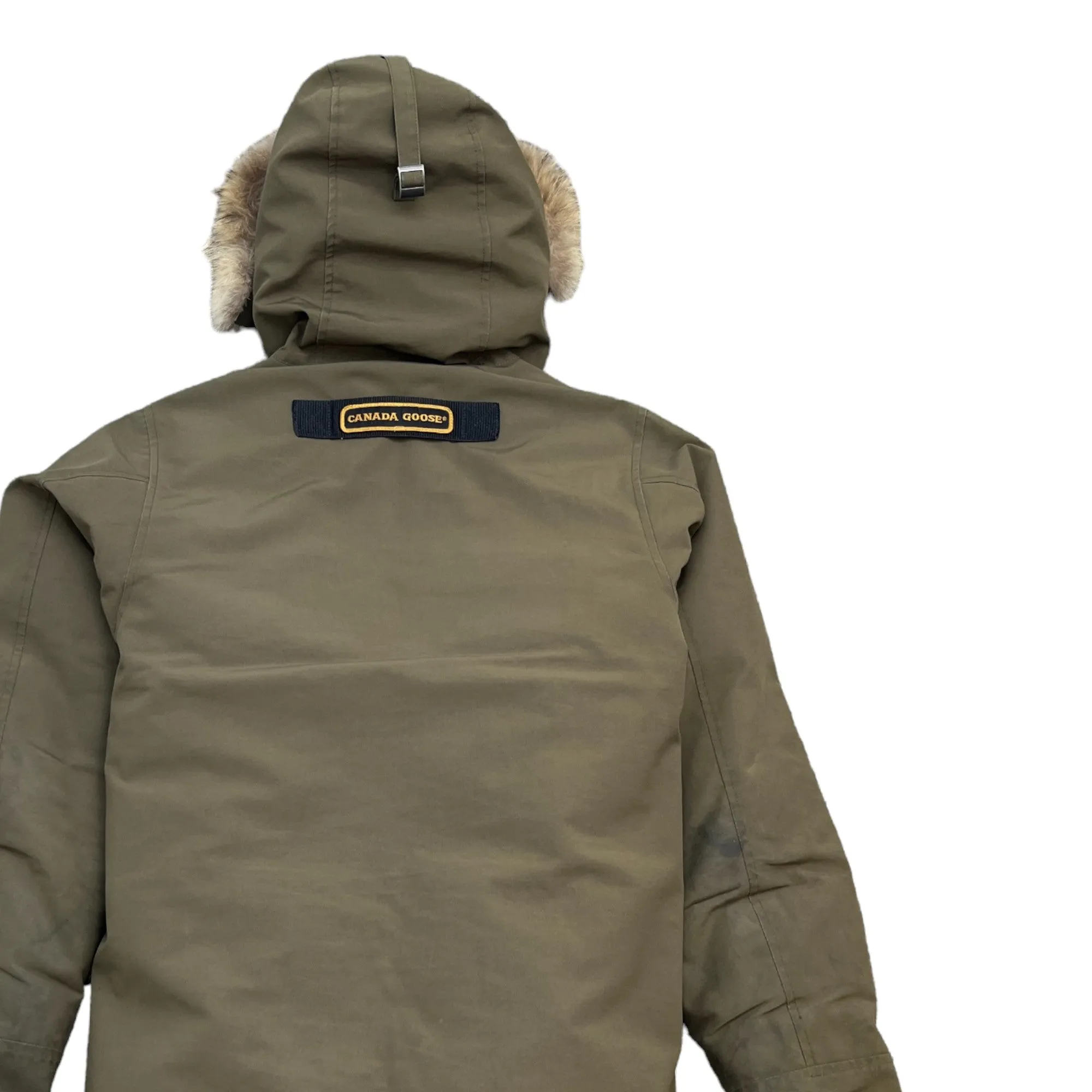 Men's Langford Parka Heritage Down Jacket Khaki Size S
