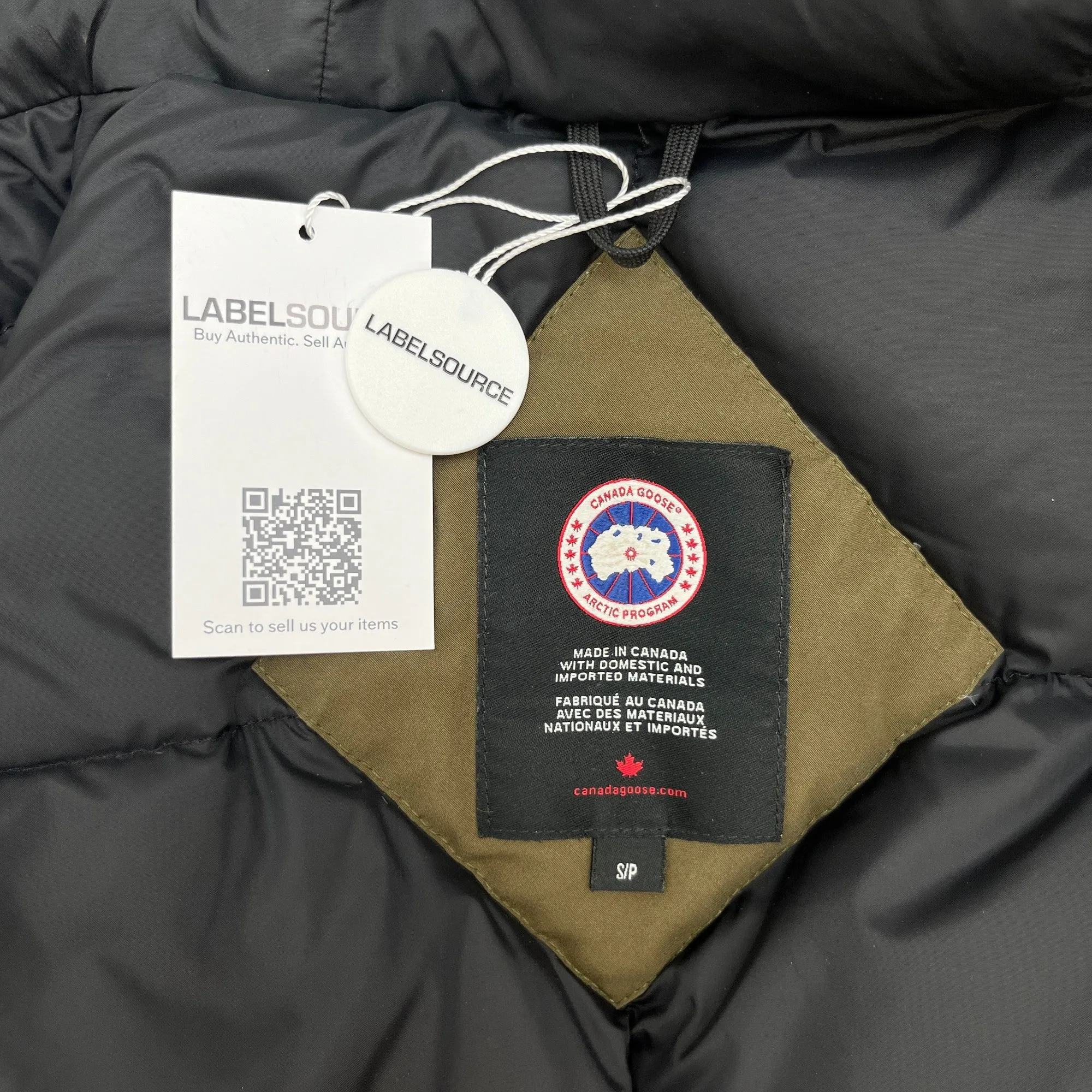 Men's Langford Parka Heritage Down Jacket Khaki Size S