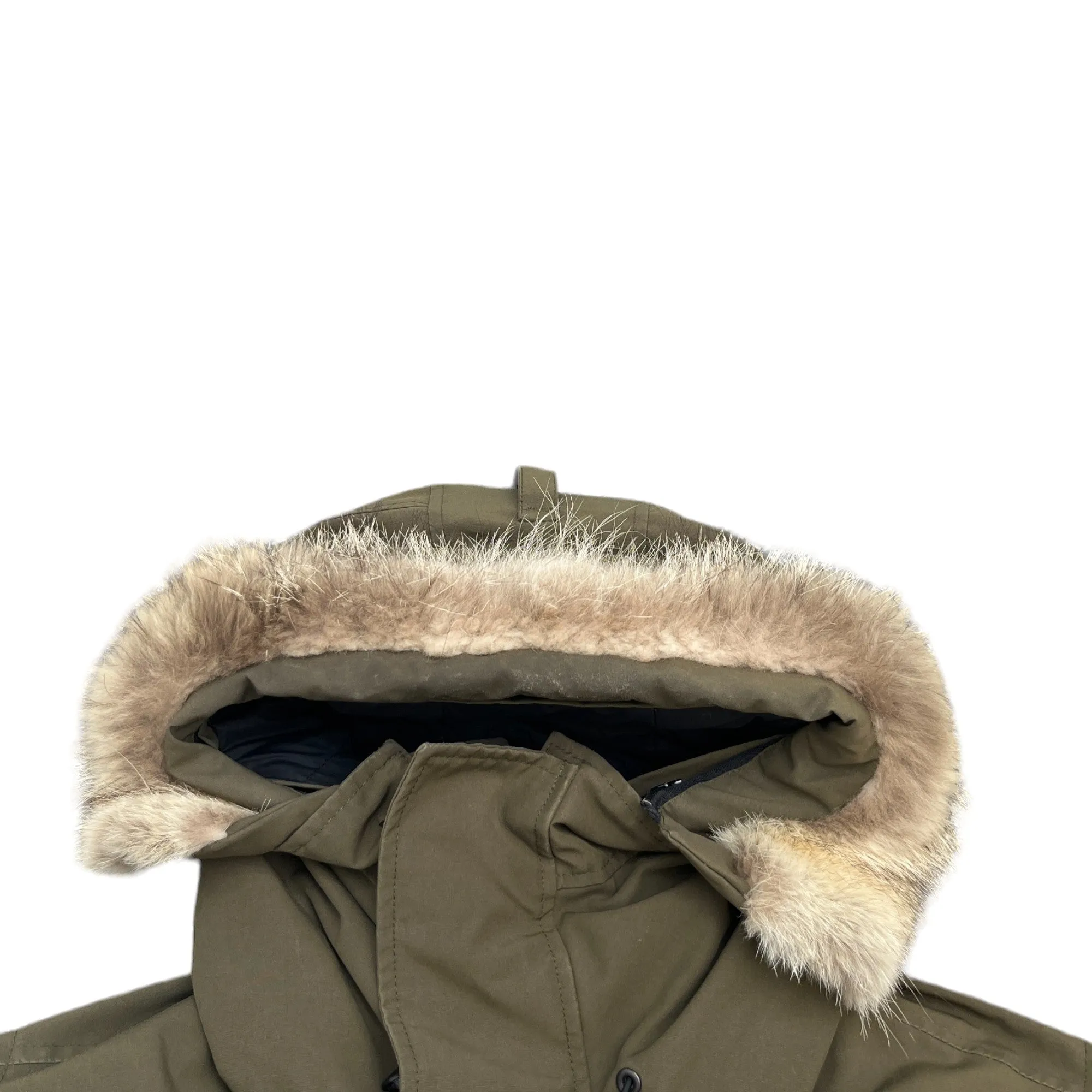Men's Langford Parka Heritage Down Jacket Khaki Size S