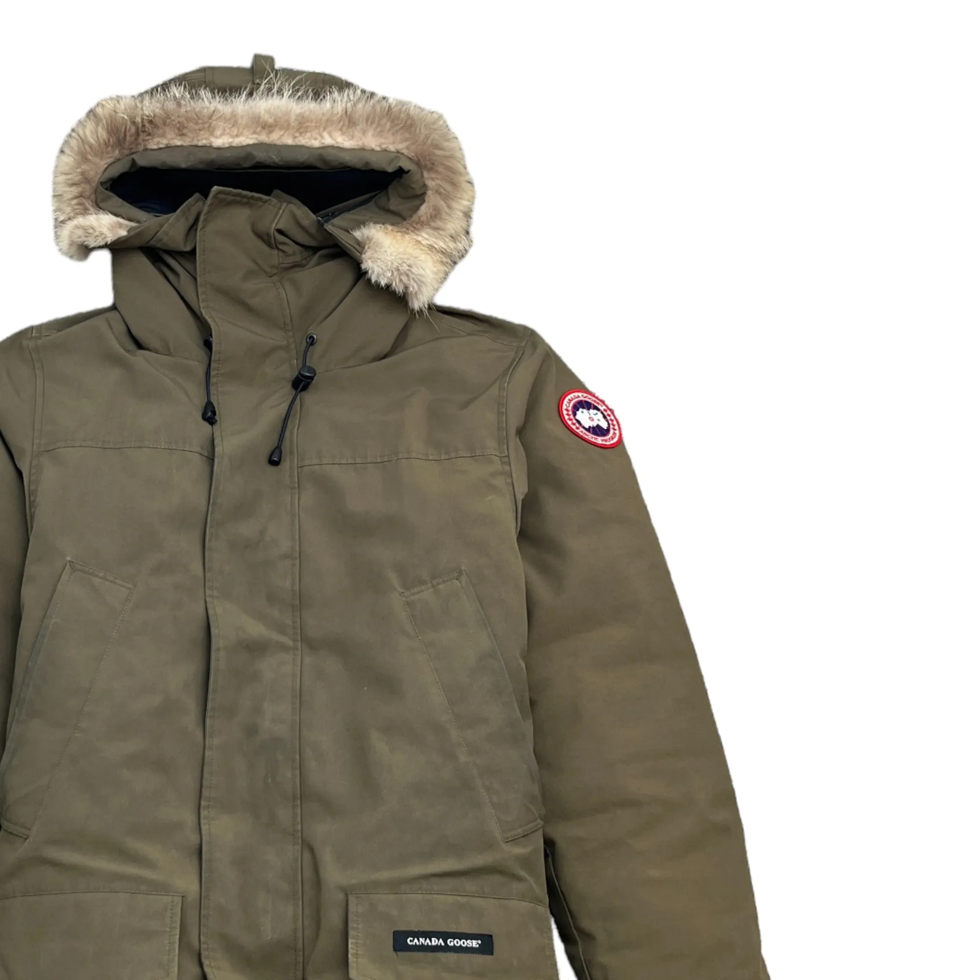 Men's Langford Parka Heritage Down Jacket Khaki Size S