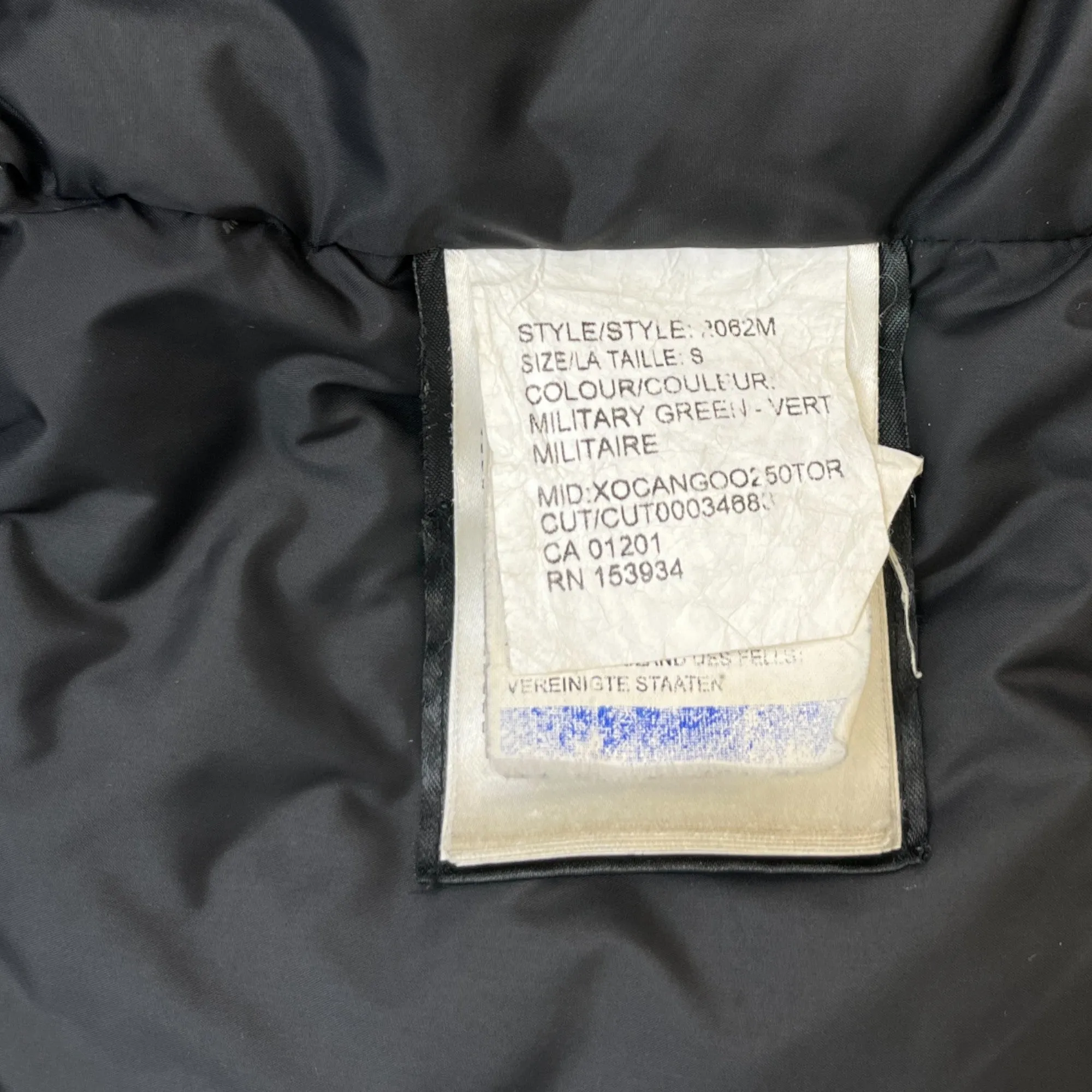 Men's Langford Parka Heritage Down Jacket Khaki Size S