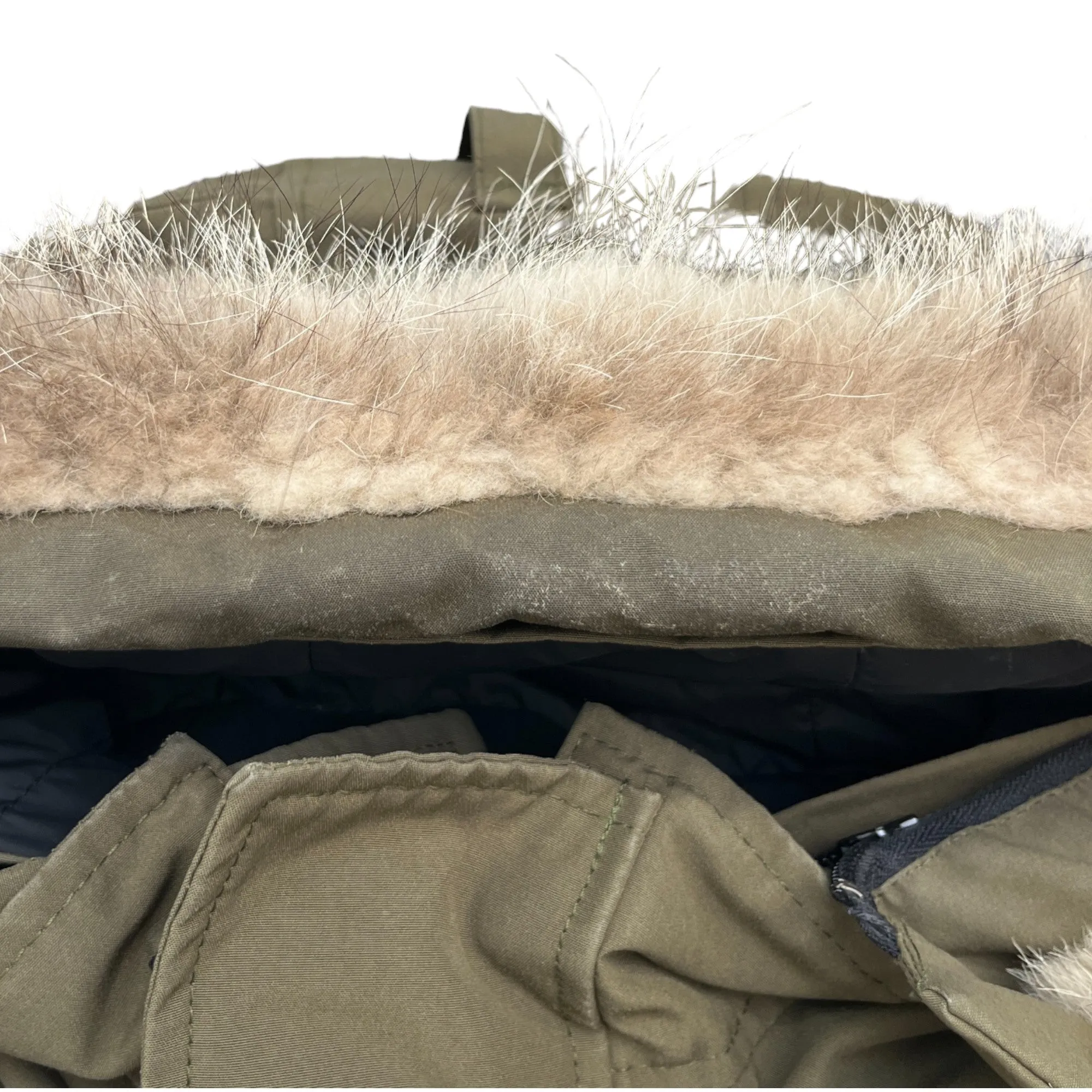 Men's Langford Parka Heritage Down Jacket Khaki Size S